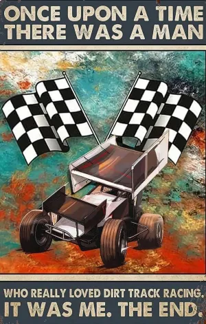 for Adults Andildren A Man Who Really Loved Dirt Track Racing Racing Car Racer Gift Dirt Track Drag Racing 500 Piece Jigsaw Puzzle Thick Sturdy Party Games Props Game Artwork 20.5x15 Inch