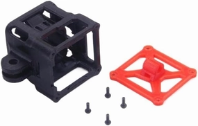 for DJI O3 air Unit Camera Integrated Modification 3D Printed Parts TPU Holder Fixed Bracket Seat 95A TPU Mount for FPV Racing Drone (Color : Black)