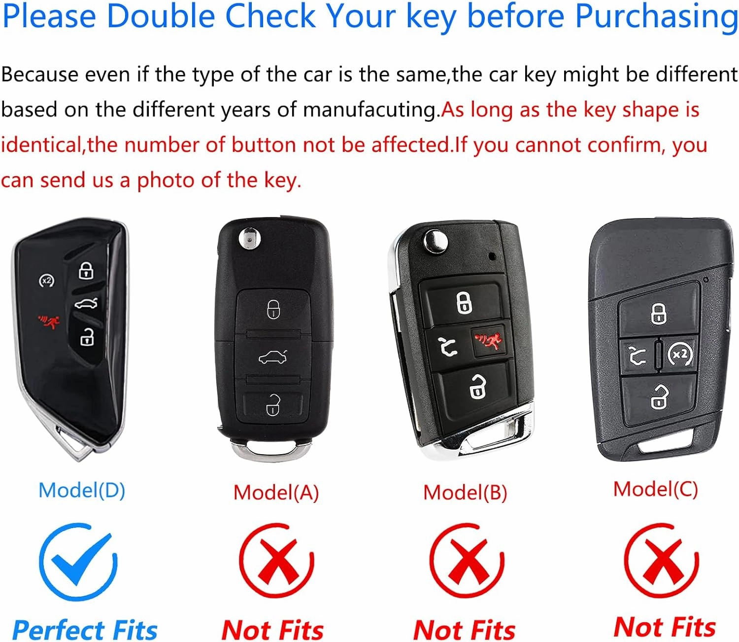 For Volkswagen Key Fob Cover,Keychain,Zinc Alloy Protection Car Key Case For 2020-2024 ID4 ID3 MK8 Golf GTI Skoda Octavia Ateca Holder Smart Remote Keyshell Accessories(For VW Style D Grey)