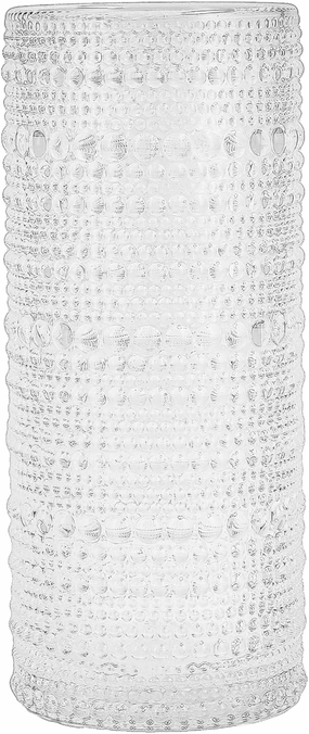 Fortessa Jupiter Hobnail Glass, 11 Ounce Collins/High Ball (Set of 2), Clear