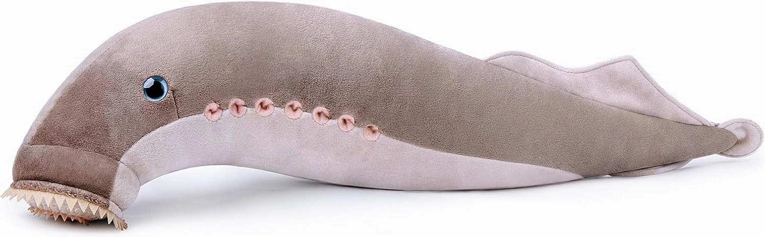 FRANKIEZHOU Lamprey Plush Animal - Gray 20.5 Inch,EEL Plush Toy, Beautiful Stuffed Toy, Girls Toy,Lamprey Toy for Kids, Home Decor, Cuddle Toy