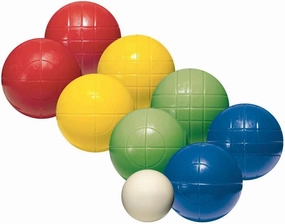 Franklin Sports Bocce Sets - Backyard   Beach Bocce Ball Sets - (8) Outdoor Balls   (1) Pallino - Adult   Family Bocce Sets