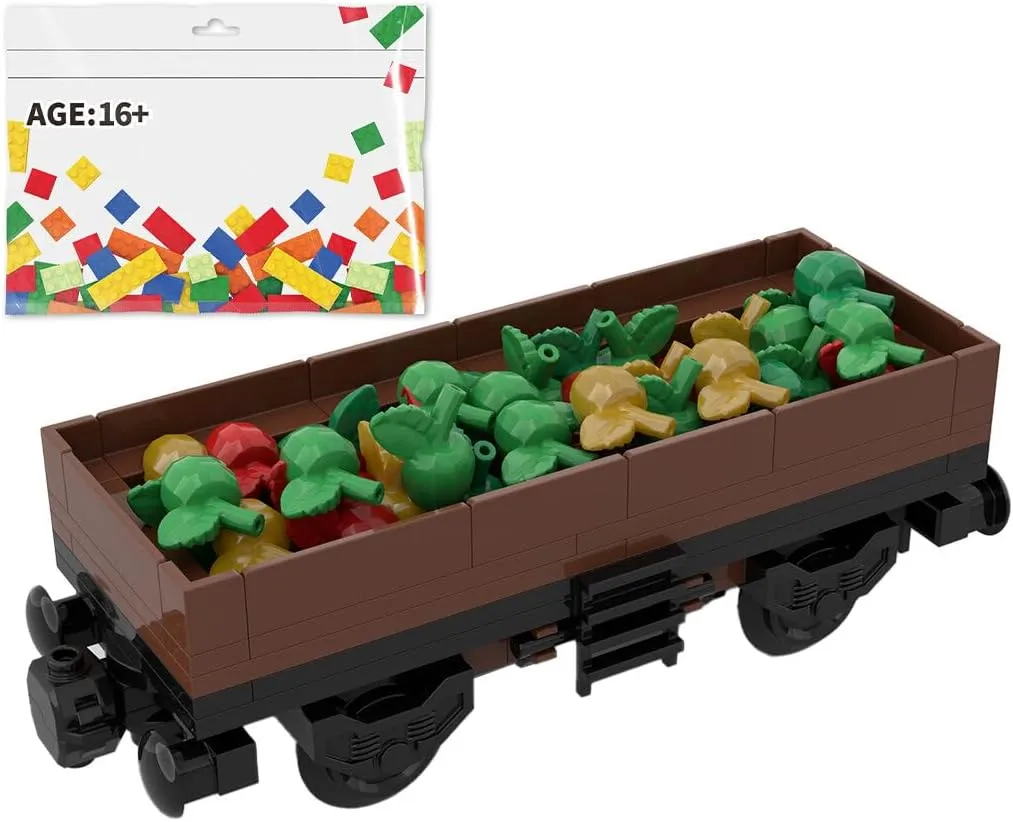 Fruit Transport Train Carriage DIY Toy Building Blocks Set (110PCS), Type2, W6P90WSD21DDI5309YC2KSABV