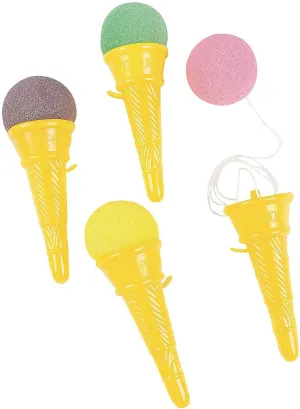 Fun Express Ice Cream Cone Shooters Toys - VBS Vacation Bible School Supplies/Décor- Set of 12 Party Supply and Classic Novelty Toys