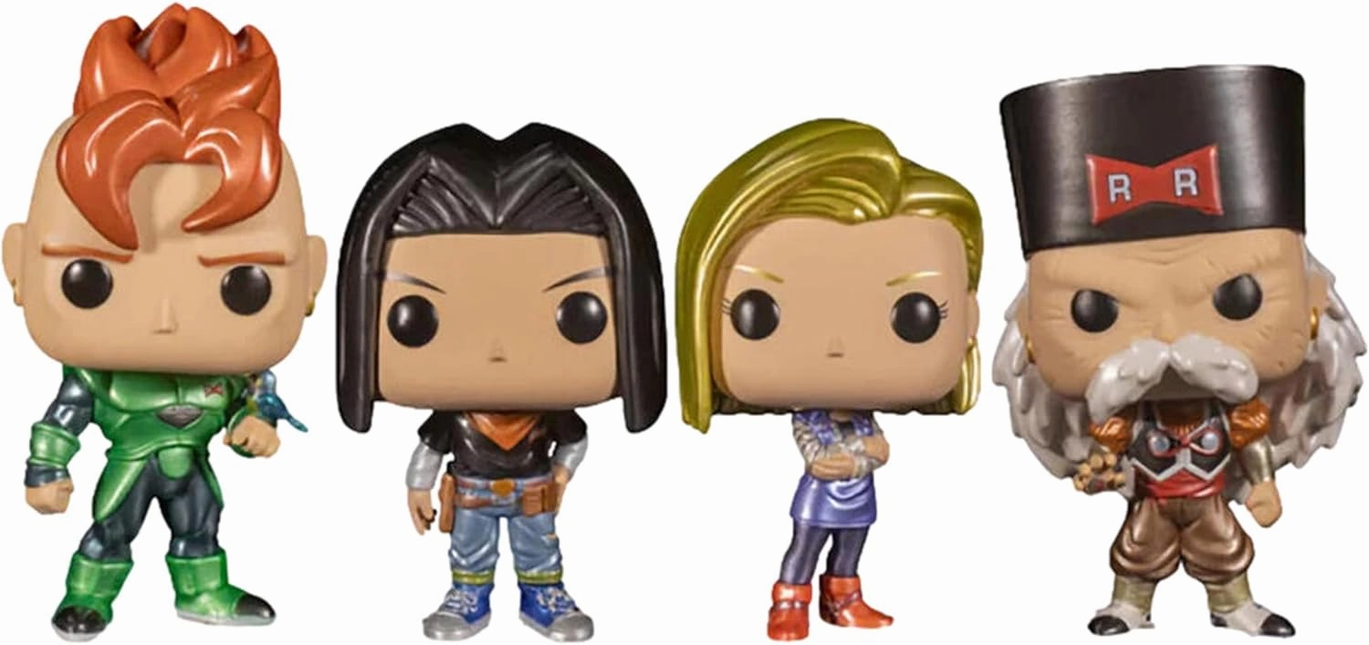 Funko Pop! Animation: Dragon Ball Z - Android 16-4PK - Collectible Vinyl Figure - Gift Idea - Official Products - Toys for Kids and Adults - Anime Fans