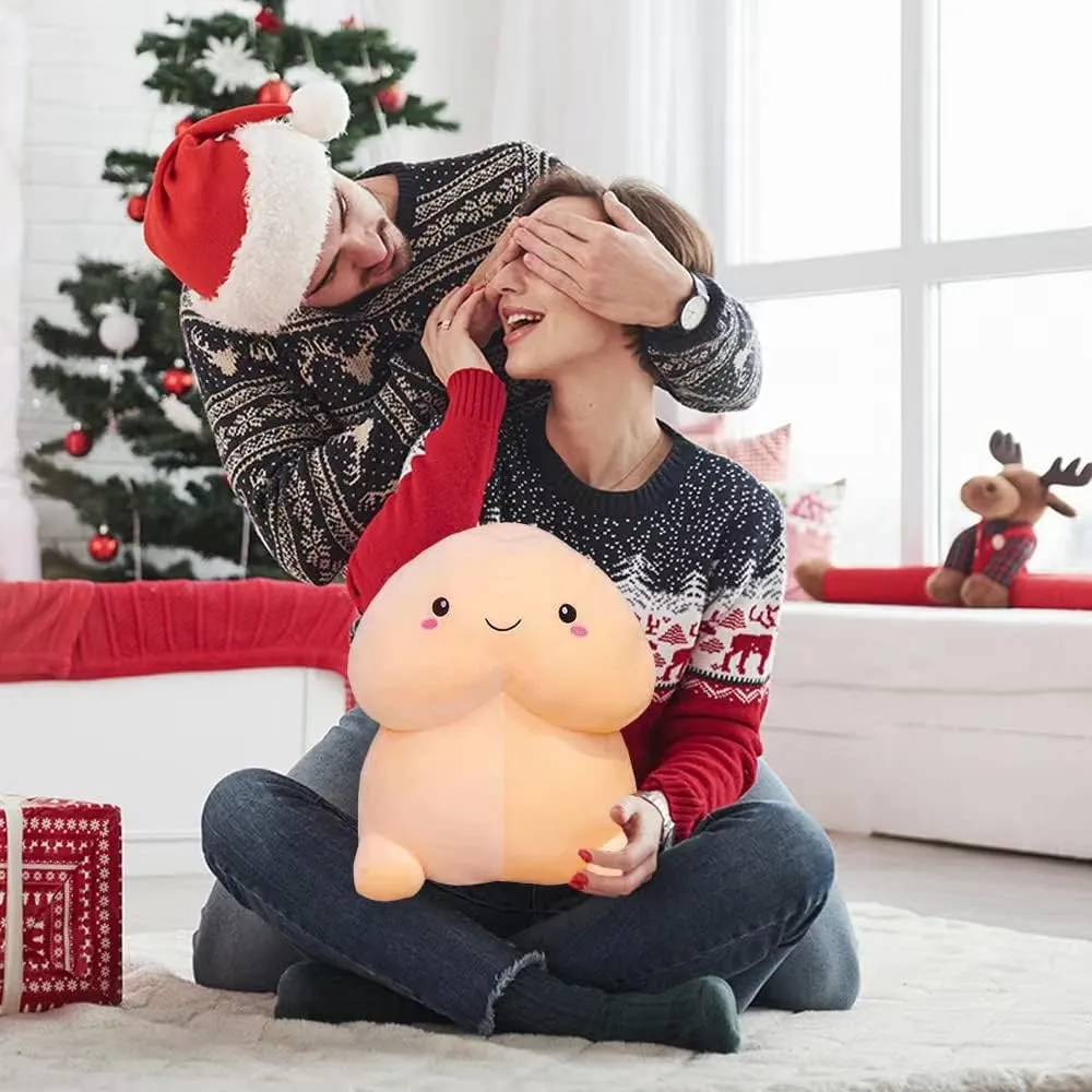 Funny Plush Pillow Cartoon Soft Stuffed Plush Home Decor Pillow Cute Creative Plush Prank Festival Gift for Friend (Smile Pink, 19.68in)