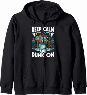 Funny Dunking Booth Carnival Game Dunk Tank Zip Hoodie
