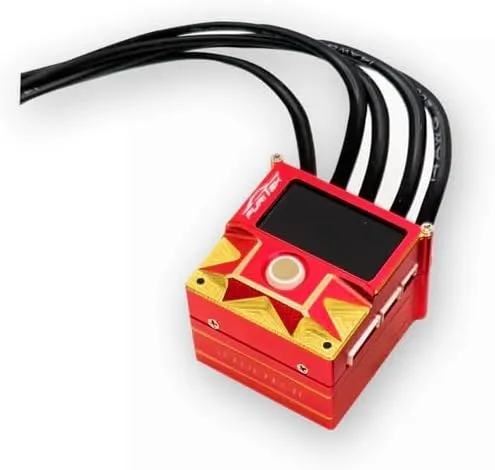 furitek SlideTech 1/10 Sensored ESC with OLED Drift & Stock Racing - Remote Control Car, RC Drift Car 1/10 Sensored Upgrade Electronics with ESC (Crimson Gold (FUR-2652))