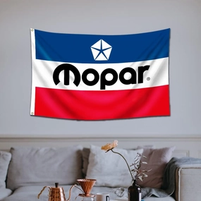 Furlista Mopar Flag Racing Car Garage Wall Decor 3x5ft/Vibrat Color/HD printing/ 150D Polyster Banner