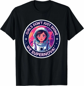 Future Astronaut Girl | Inspiring Girls Fun Space Adventure T-Shirt