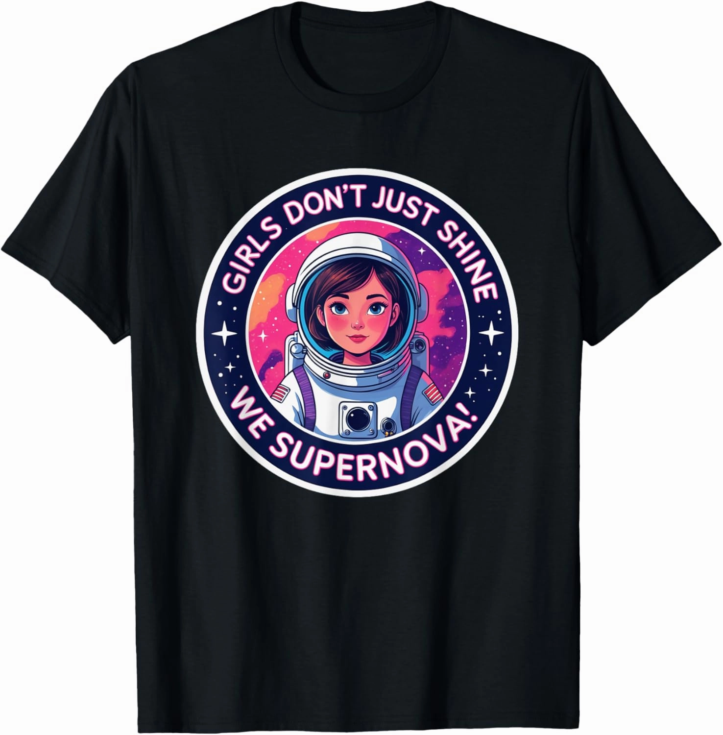 Future Astronaut Girl | Inspiring Girls Fun Space Adventure T-Shirt