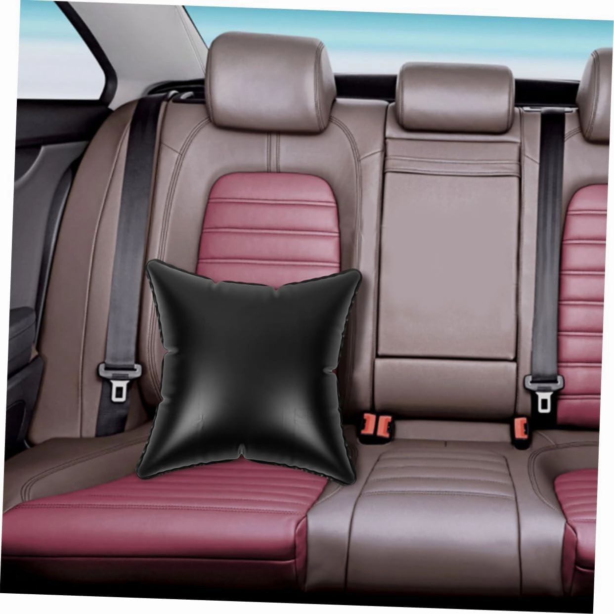 Garneck Versatile Inflatable Pillow Outdoor Pillow Inserts for Camping Hiking Car Seat
