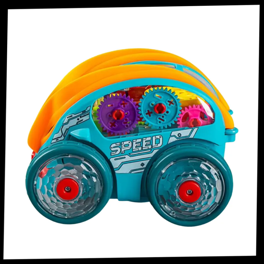 Gear-Powered Speedlite Toy Car