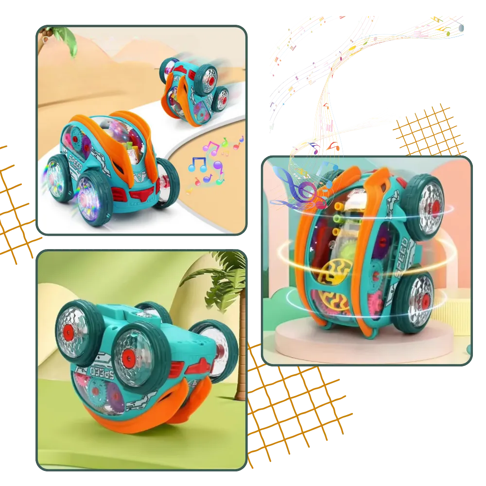 Gear-Powered Speedlite Toy Car