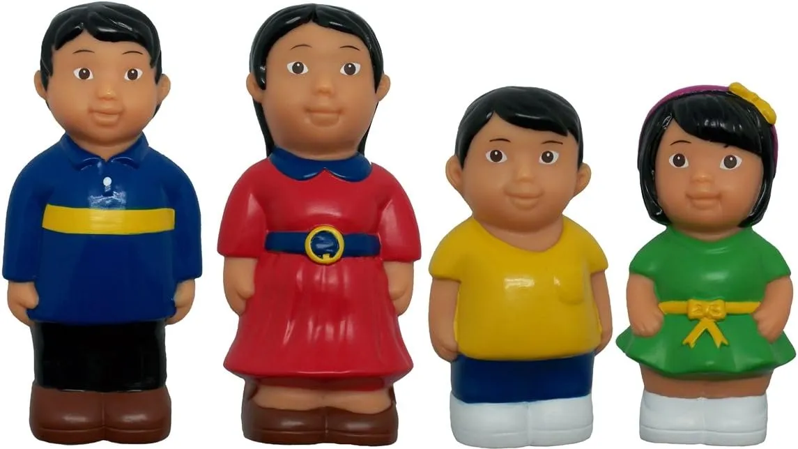 Get Ready Kids Asian Family Figures, Set of 4, 5"