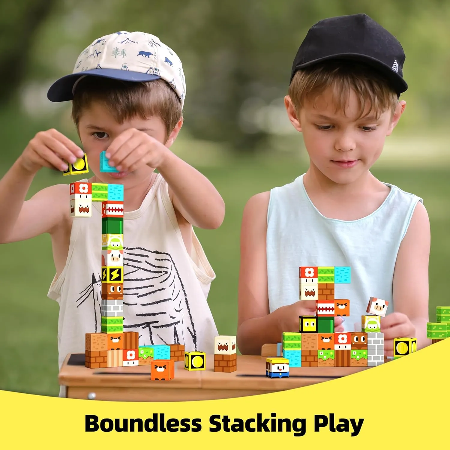 GobiDex Magnetic Blocks Kids Building Toys for Boys Girls 3 , Game-Based Build MagWonder with Magnet Construction Toys, Upgraded STEM Sensory Gift for Birthday (1 inch)