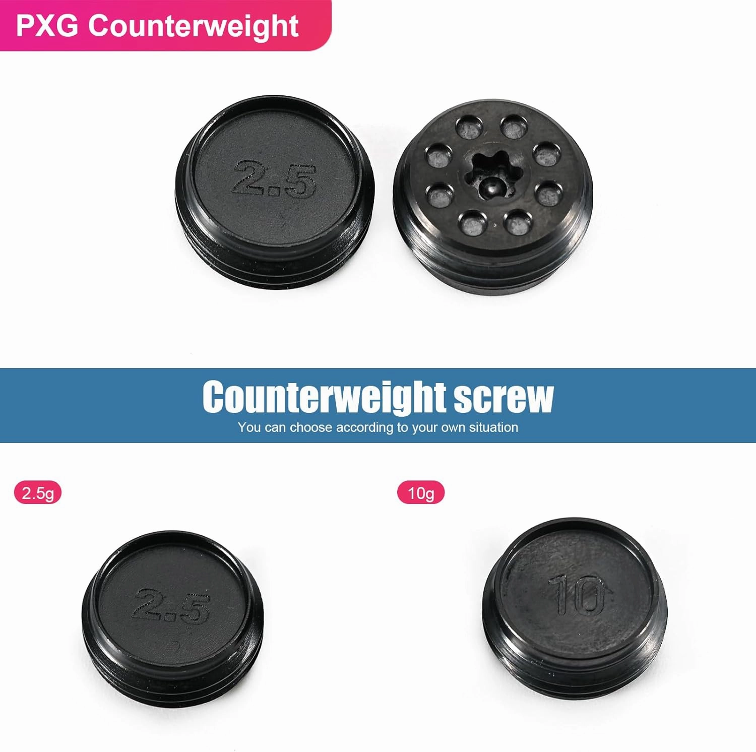 Golf Weight Blocks Suitable for PXG Series Wooden Club Push Rod Counterweight Screw Golf Club Adjustment Swing Weight Parts.