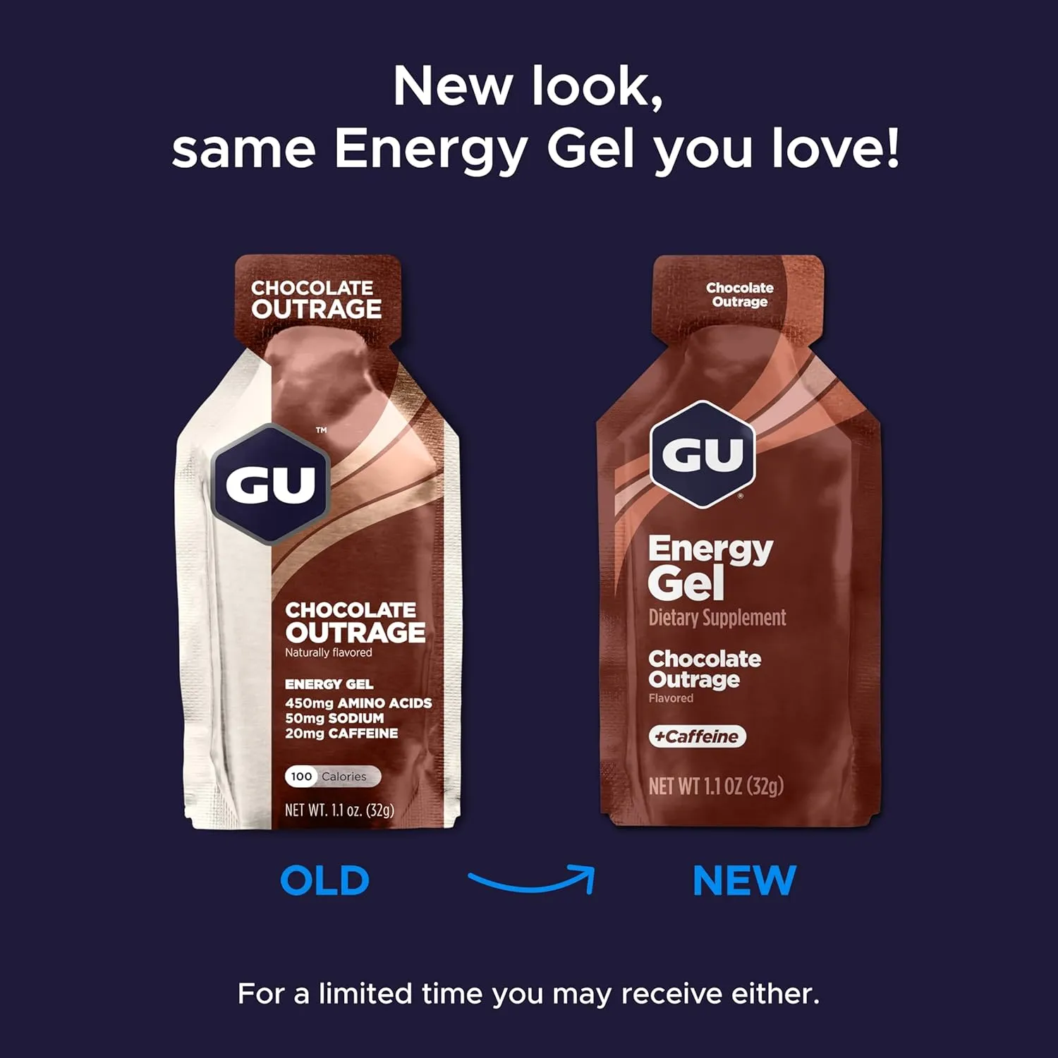 GU Energy Original Sports Nutrition Energy Gel, Vegan, Gluten-Free, Kosher, and Dairy-Free On-the-Go Energy for Any Workout, 24-Count, Jet Blackberry