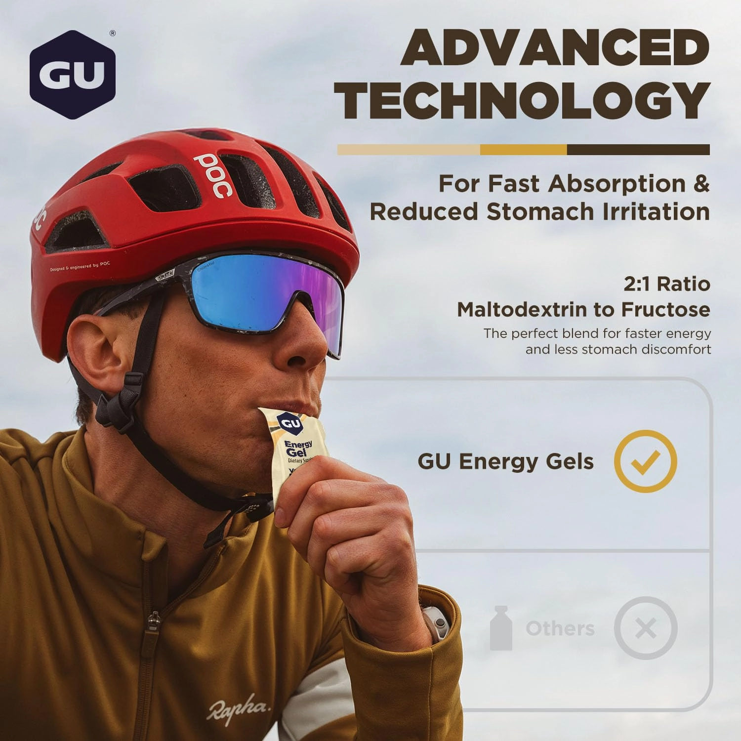 GU Energy Original Sports Nutrition Energy Gel, Vegan, Gluten-Free, Kosher, and Dairy-Free On-the-Go Energy for Any Workout, 24-Count, Vanilla Bean