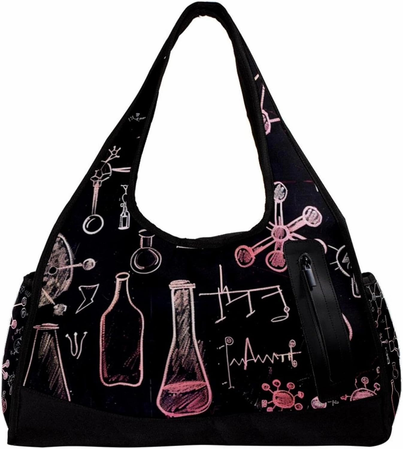 Gym Bag for Women,Small Gym Bag for Men,Science Theme Chemistry,Overnight Bag