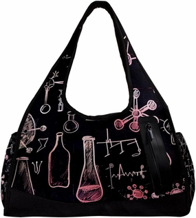 Gym Bag for Women,Small Gym Bag for Men,Science Theme Chemistry,Overnight Bag