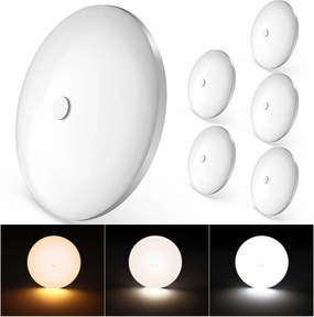 GZV RV Lights Interior, 12V RV LED Lighting, 4.5 RV Led Ceiling Puck Lights Interior 12V, 3 Color RV Accessories for Inside/Camper/Trailer/Boat/Car (3000K/4000K/6000K, 6 Pack)