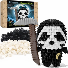 Halloween 3D Soft Building Blocks, Soft Assembling Building Kits Pressure-Relief Toys Interlocking Block Sets (Shadow Skeleton)