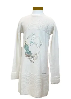 Harmony Heart Frame Cashmere Dress with Swarovski Crystals