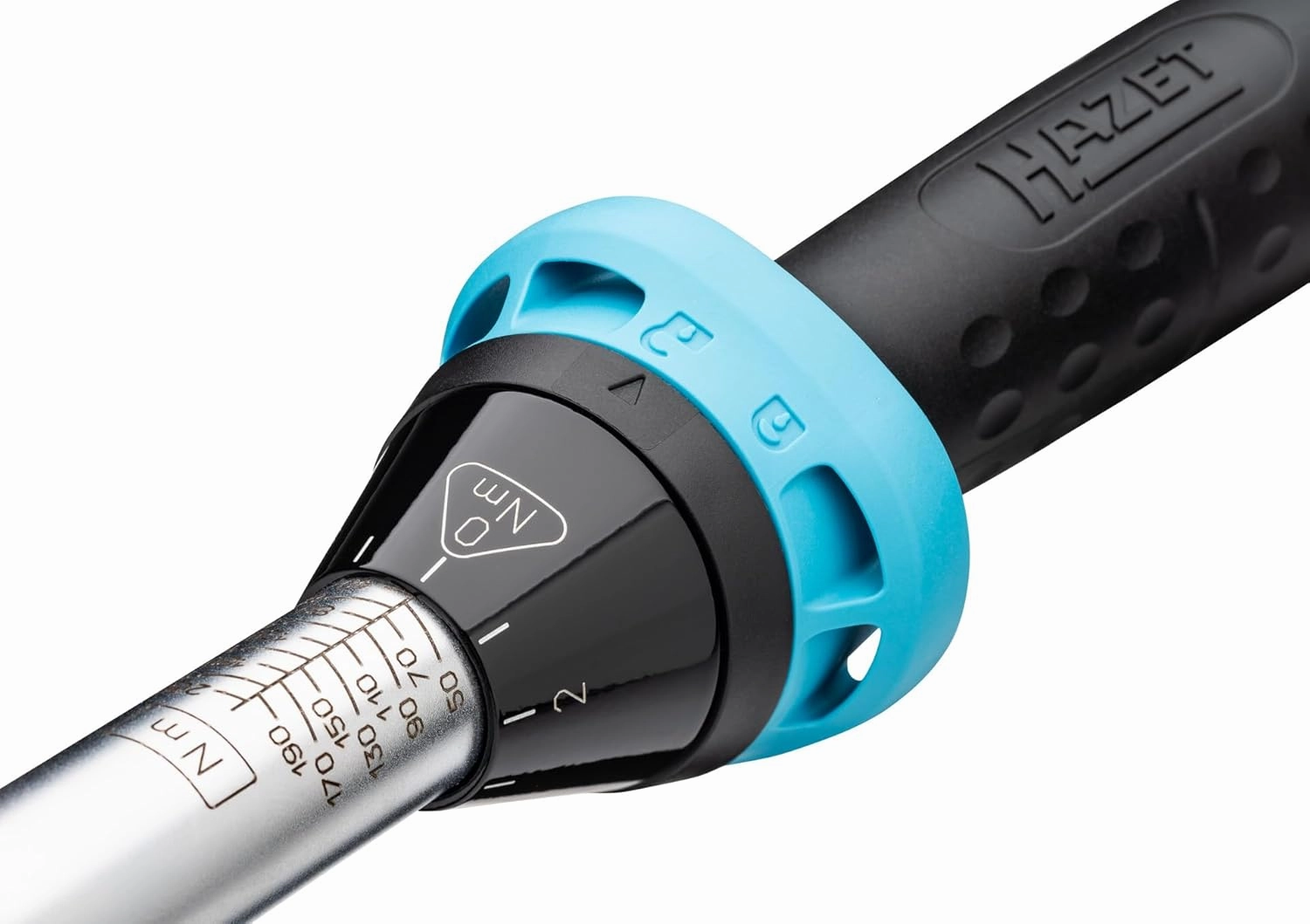 HAZET Torque Wrench 5122-2CT I Output: Square 12.5 mm, 1/2 inch, Tolerance: 4%, 32 Teeth Actuating Angle 11.25 Degrees I User-Friendly Reversible Ratchet for car and Bicycle I 519mm