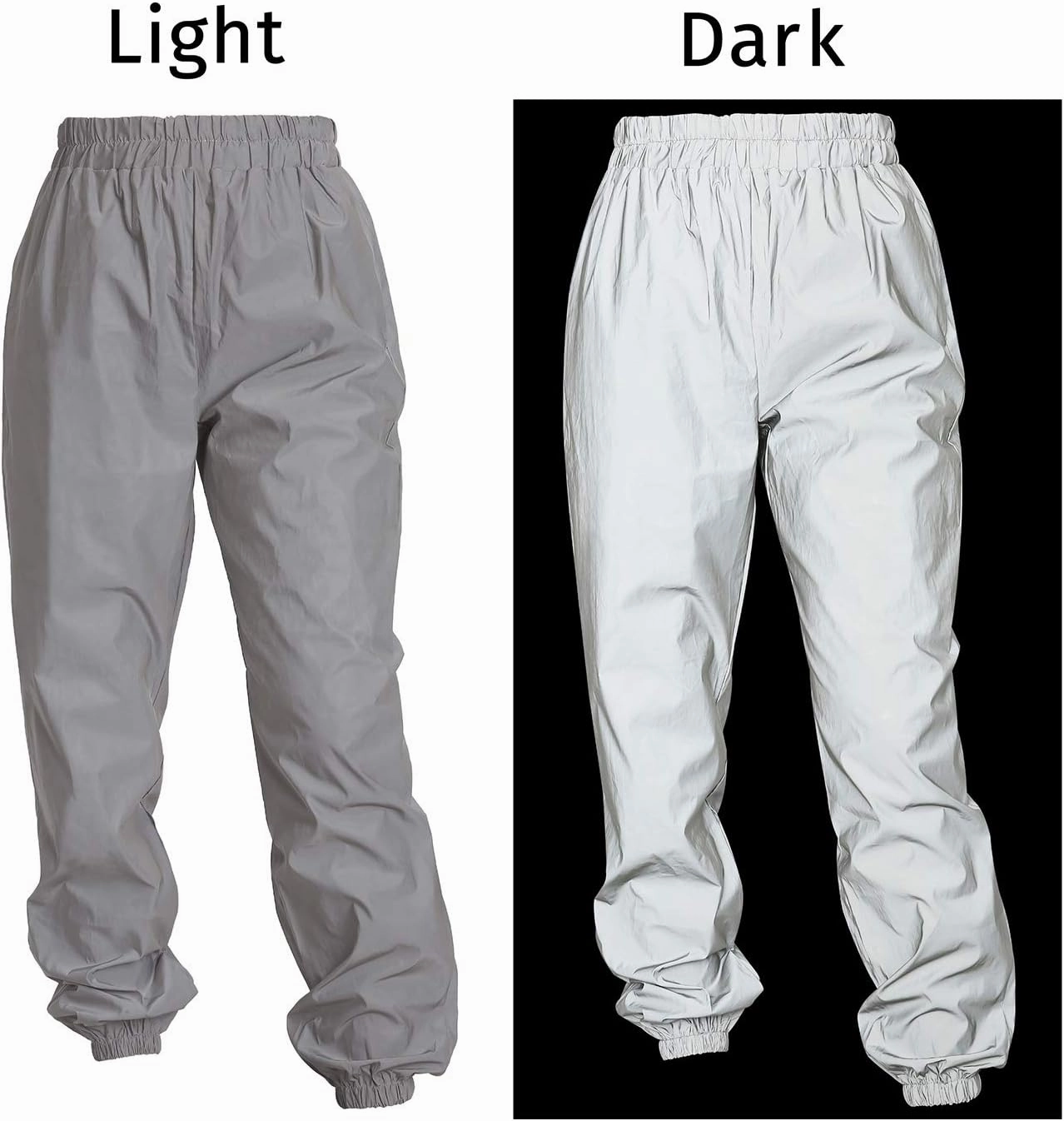 HDE Reflective Joggers Pants for Women High Visibility Jogger Windbreaker Pant