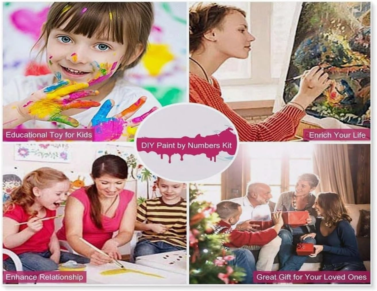 hdksyhsu Easy Paint by Numbers for Adults Beginners，Emerald Bay Lake Tahoe，Paint by Number Kit On Canvas for Adults New Painters's Gift DIY Gifts(50x60cm-AY66