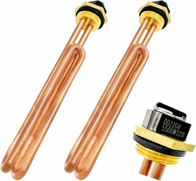 HE 55220 Water Heater Element,Electric Tankless Water Heater Element for Ecosmart Eco8,ECO11,ECO POU6,Richmond,Eemax,Rheem Electric Water Heaters Replace Rheem 60208,5.5 kW 220v and 6 kw 240v,2 Pack