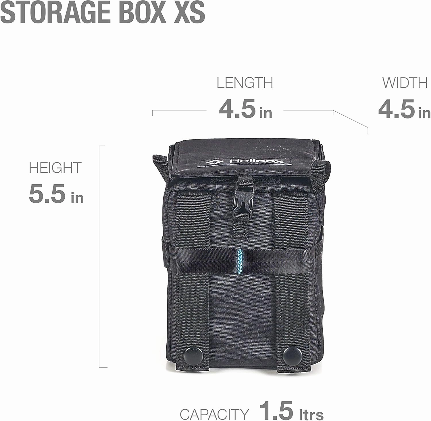 Helinox Storage Box Accessory and Gear Organizer, XS (4.5 x 4.5 x 5.5)