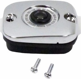 Hill Country Customs Chrome Front Brake Master Cylinder Cover for 2005-2007 Harley Touring models -