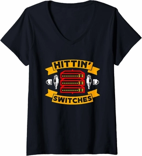Hittin Switches Computer Science Programmer Network Engineer V-Neck T-Shirt
