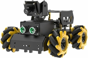 HIWONDER 2DOF HD Camera AI Vision Robot Car with Mecanum Wheels, Support Python Programming, Open Source DIY Robot Kit for Beginners and Teens, Powered by Raspberry Pi 4B 8GB