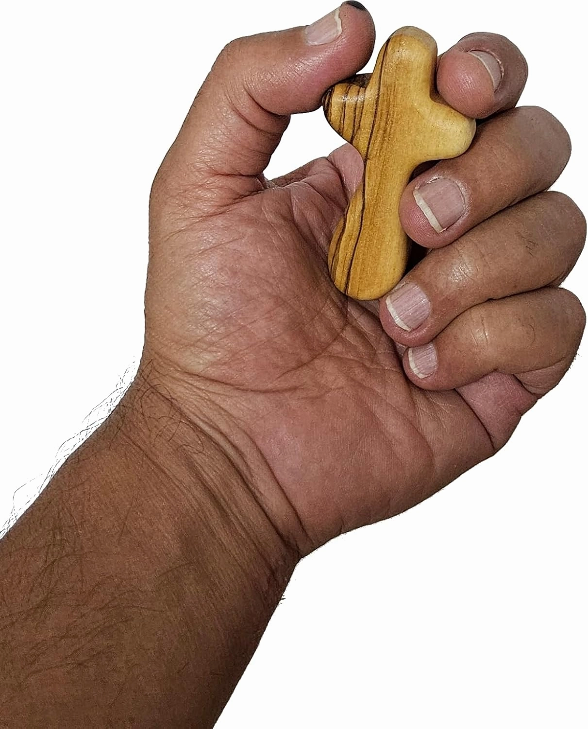 Holy Land Market 100 Small Olive Wood Hand Crosses - 2.5 Inch Pocket Palm Crucifix | Handmade Jerusalem Crosses - Christian Gifts with Certificates & Lord Prayer Card | Meditation & Prayer Crosses