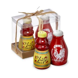 Hot Sauce Salt & Pepper Set