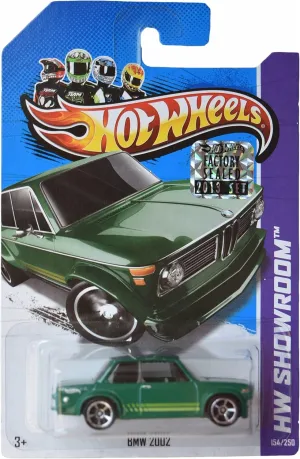 Hot Wheels BMW 2002, Green Classic Car Die-Cast Car Model, 3 Inches, 1 Count, Unisex, Ages 3 