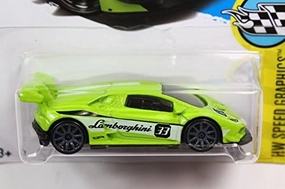 Hot Wheels 2017 Lamborghini Huracan LP 620-2 Super Trofeo Green Die-Cast Car, 1:64 Scale, Ages 3 