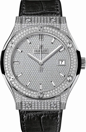 Hublot Classic Fusion Titanium Full Pave 45 Watch 511.NX.9010.LR.1704