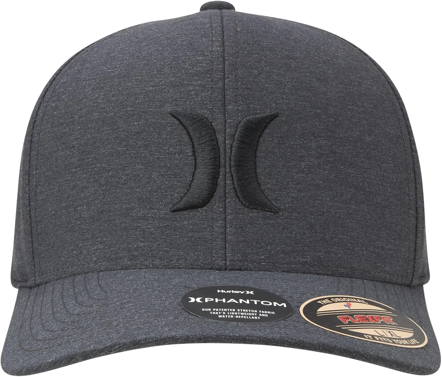 Hurley Men's Caps - Flexfit and Quick-Dry Phantom Curved Baseball Caps for Men - Classic Mens Trucker Hats (S-XL)