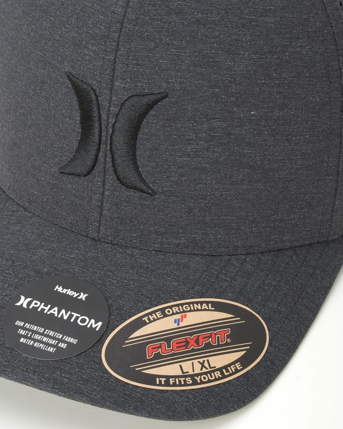 Hurley Men's Caps - Flexfit and Quick-Dry Phantom Curved Baseball Caps for Men - Classic Mens Trucker Hats (S-XL)