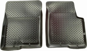 Husky Liners 31601 Classic Style; Floor Liner; Black; 2 pc. Front;
