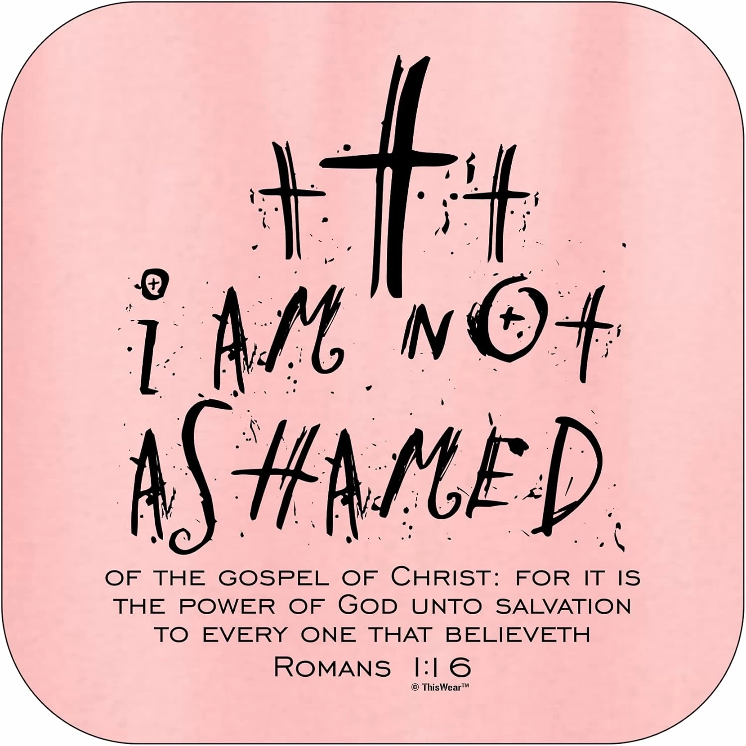 I Am Not Ashamed Romans 1:16 Verse Long Sleeve Front Pocket Hoodie Sweatshirt