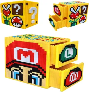 Idea Festival Micro Building Blocks Set(4500Pieces) Storage Box Building Blocks,for Adults and Kids Ages 8 