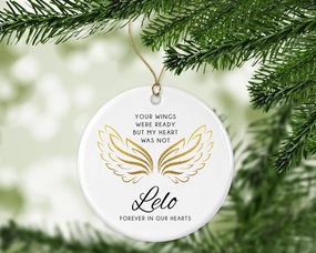 In Loving Memory Of Lelo Ornament Christmas - Lelo Forever In Our Hearts - Memorial Loss Of Lelo Anniversary, Best Gifts for Christmas, Christmas 2023 Tree Decoration, Family Christmas Ornament Gift
