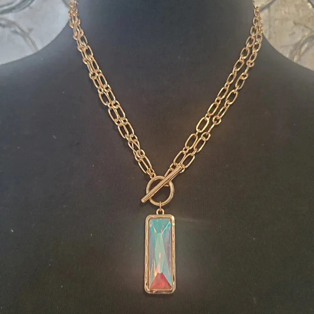 Iridescent Chain Necklace (Only 1 Gold Left!)