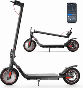 iScooter Electric Scooter, 25/22/18 Miles Range, 25/19/15.6 MPH Top Speed, 800W/500W/350W Foldable Commuting Electric Scooter with Double Braking Systems and APP for Adults and Teens