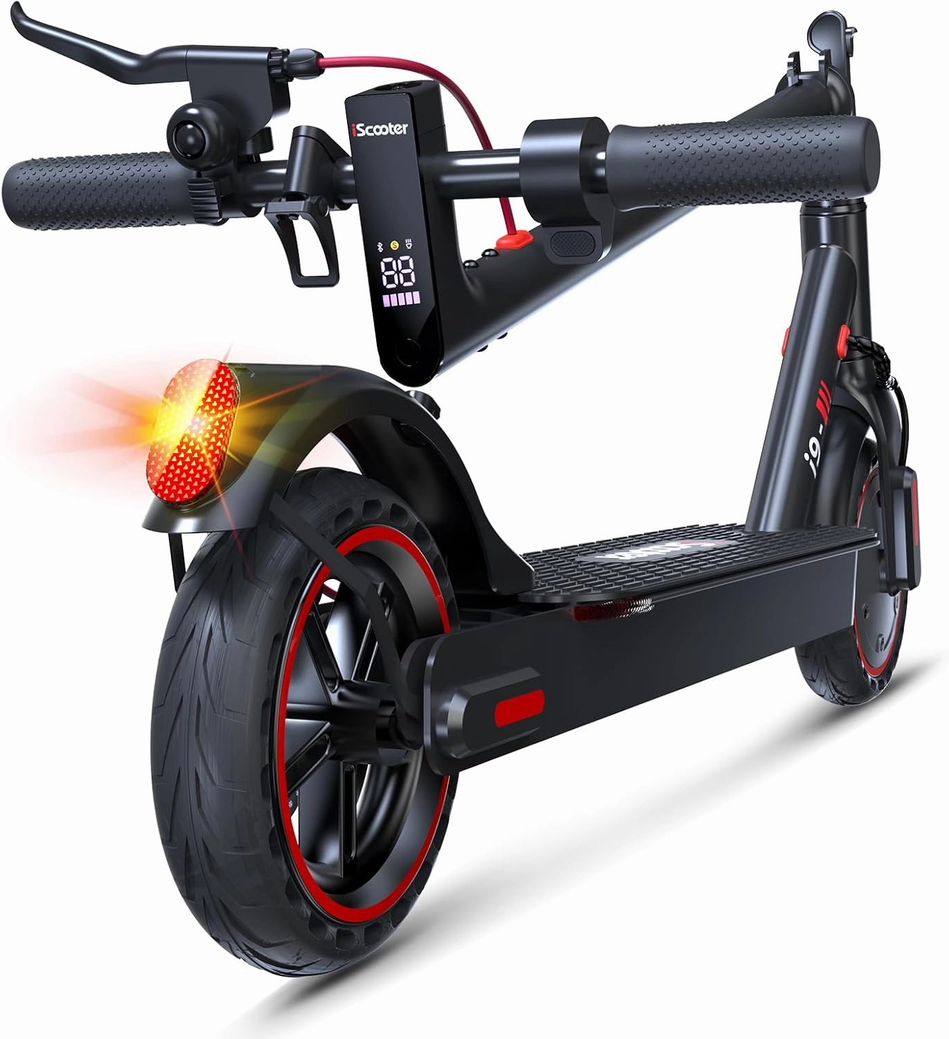 iScooter Electric Scooter for Adults & Teens, 25/19/18 Miles Long Range, 21/20/19 Mph Top Speed, 500W Peak Motor, Foldable and Portable Commuting E-Scooter with Cruise Control & Dual Braking System